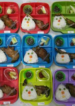 Bekal Anak Bento "Nasi Bebek Maknyuus"ðŸ˜ðŸ˜˜ðŸ'