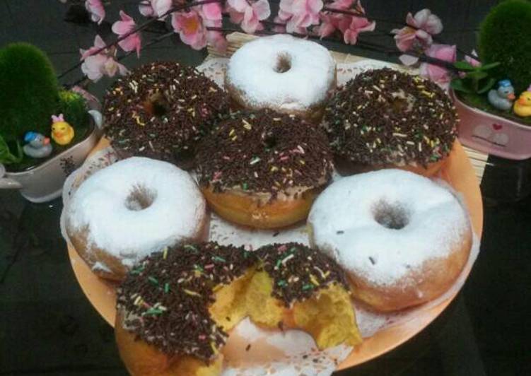 cara membuat Pumpkin doughnuts ????