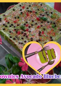 Brownies Alpukat Blueberry