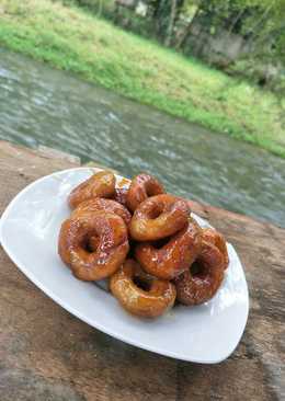 Donat Ubi Jalar Caramel (kuih keria)