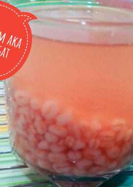 Barle Hangat tuk Buka Puasa with sirup frambozen