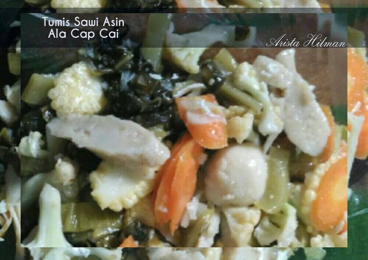 resep lengkap untuk Tumis Sawi Asin (Ala Cap Cai ??)