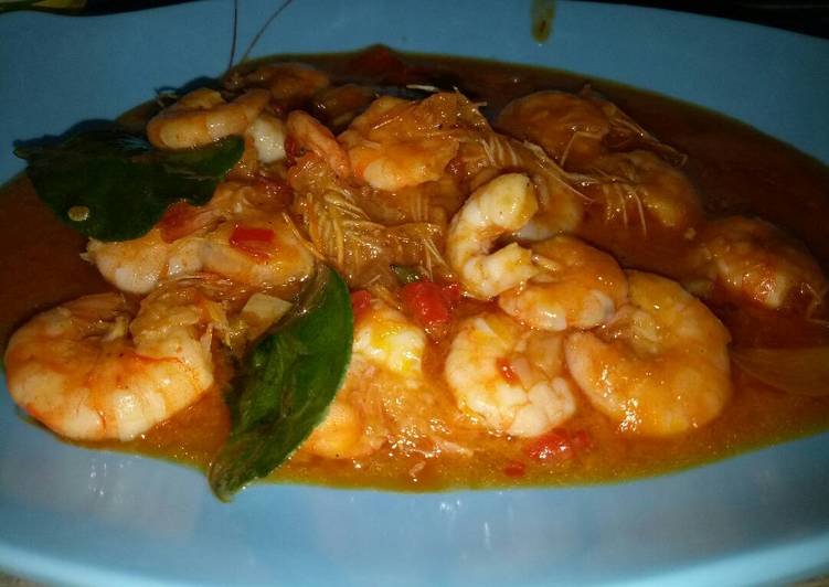 gambar untuk resep makanan Udang pedas manis