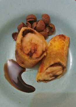 Pisang gulung susu meses
