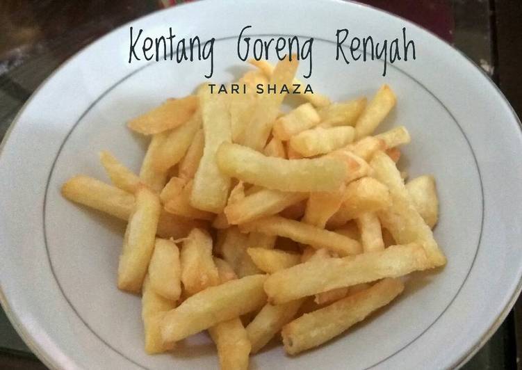 cara membuat Kentang Goreng Renyah ala KFC