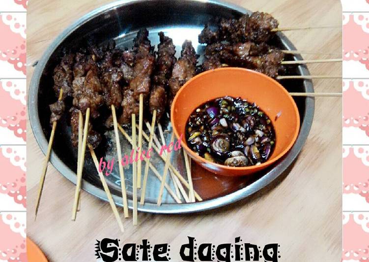 resep lengkap untuk Sate daging