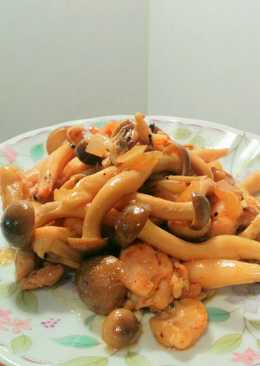 Ayam Jamur Shimeji Saus Tiram