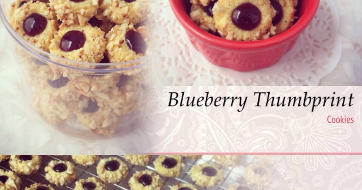 Resep Blueberry Thumbprint Cookies