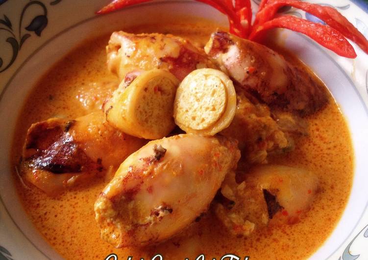 gambar untuk resep Gulai Cumi Isi Tahu