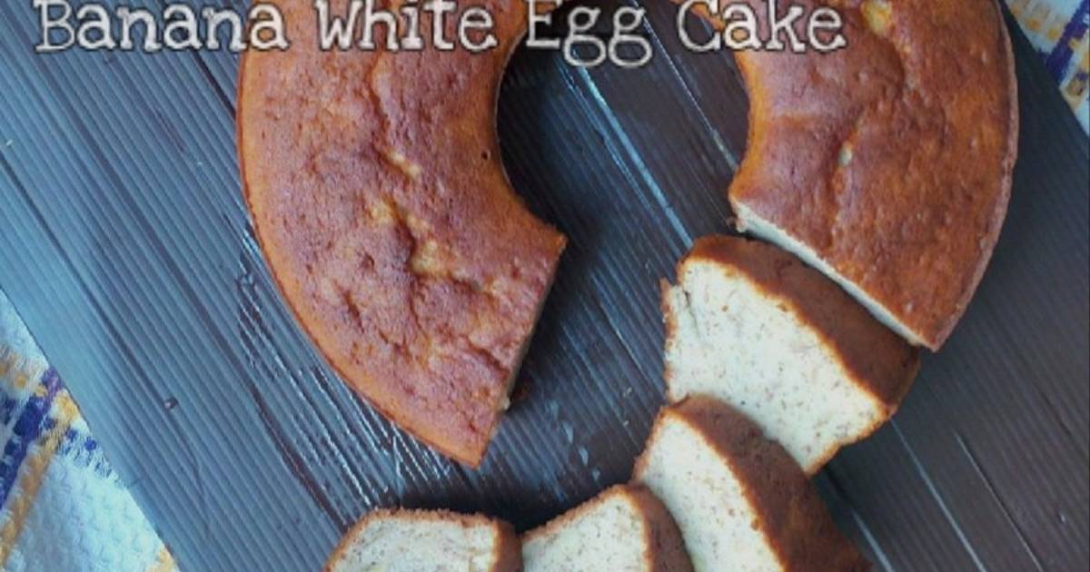 Resep Banana White Egg Cake