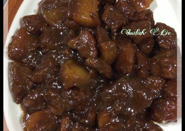 resep masakan Babi Kecap ala Indah