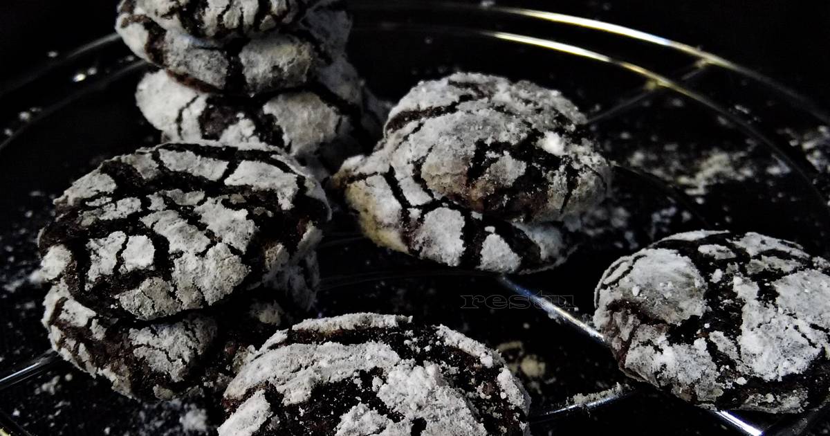 Resep CHOCO CRINKLE COOKIES