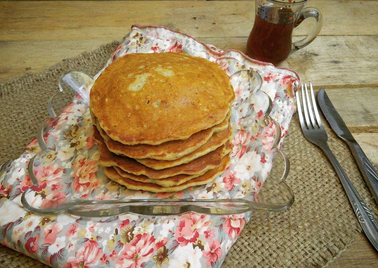 resep masakan BANANA OAT BUTTERMILK PANCAKE