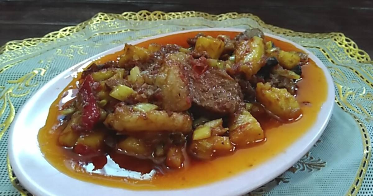 Resep Daging Masak Nanas oleh Niken Indriati - Cookpad
