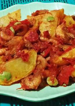 Balado Kentang Udang