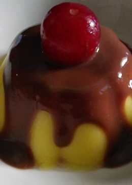 Puding jagung susu vla coklat