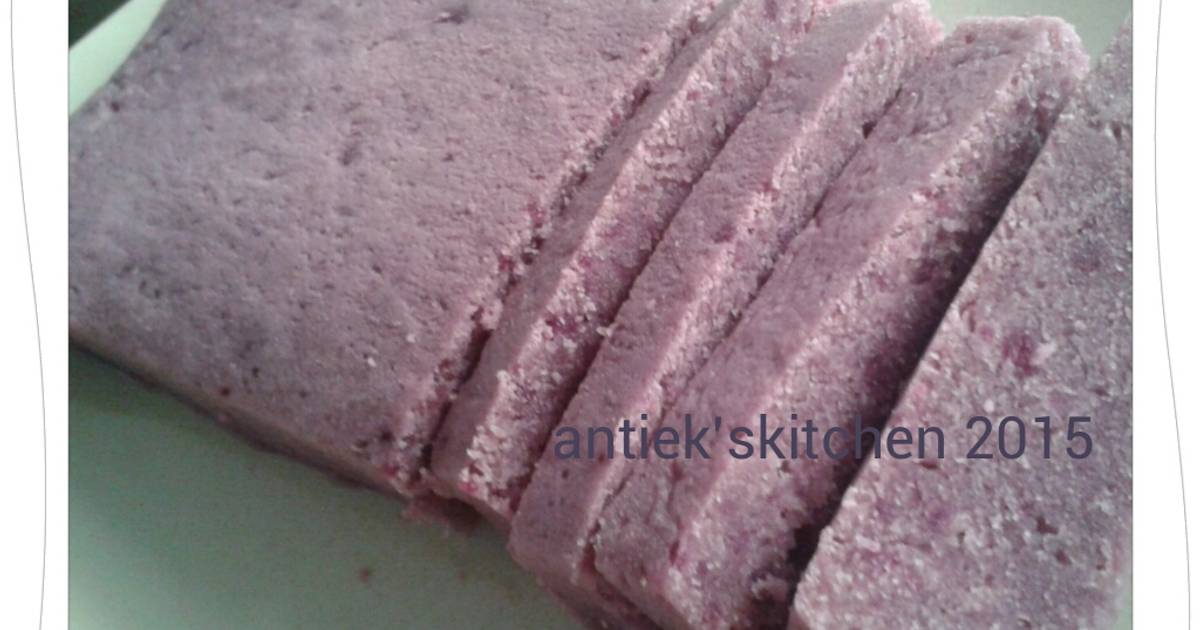 Resep Bolu kukus ubi ungu tepung beras