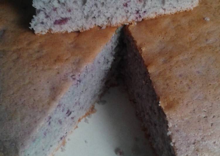 Resep Cake bolu ubi ungu ovenku