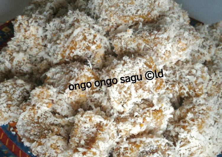 resep lengkap untuk Kue Ongol ongol sagu, manis kenyal pas