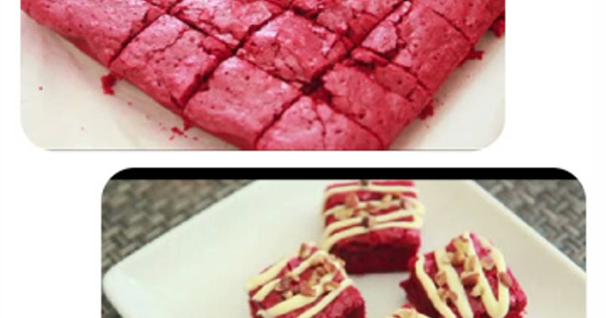  Resep  RED VELVET BROWNIE  Chewy  