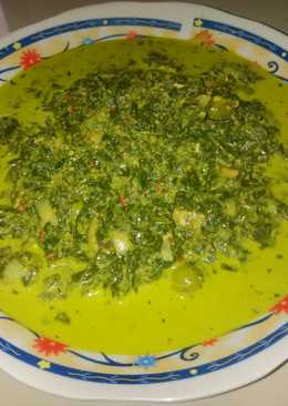 Gulai Silalat (Daun Singkong Tumbuk)