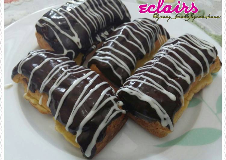 Resep Eclairs a.k.a choux pastry Oleh Yenny bunda Feyza