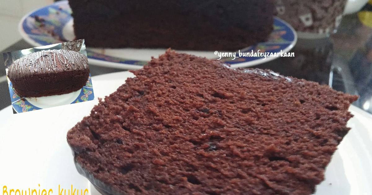 Resep Brownies kukus tepung beras (Gluten free and no food additives added)
