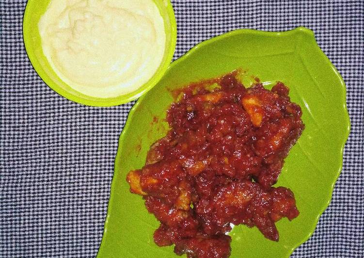 gambar untuk resep Fire Wings & Cheese Sauce ala Richeese