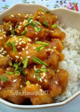 Orange chicken (ayam saus jeruk)
