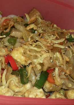 Tumis bakso toge tahu pedas