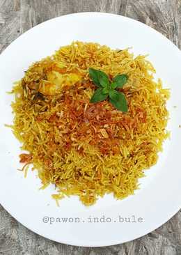 Nasi Biryani versi pressure cooker listrik