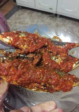 Balado ikan kembung goreng