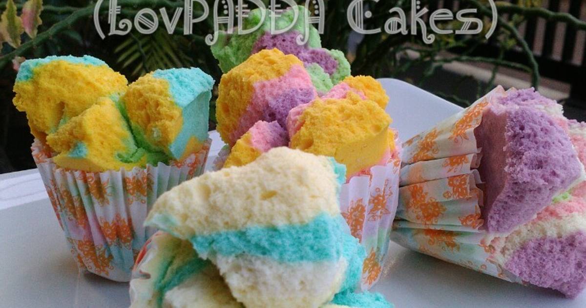 Resep BOLU KUKUS MEKAR PELANGI