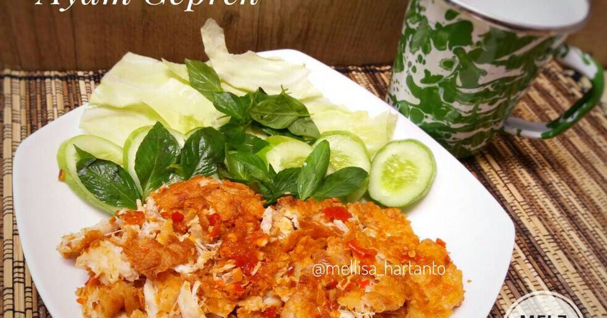 Resep Ayam Geprek (Simple) oleh Melz Kitchen - Cookpad