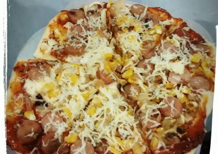 bahan dan cara membuat Pizza Pizzaan