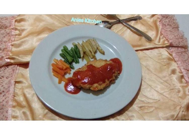 Resep Steak Ayam Crispy oleh anisatur raehan - Cookpad