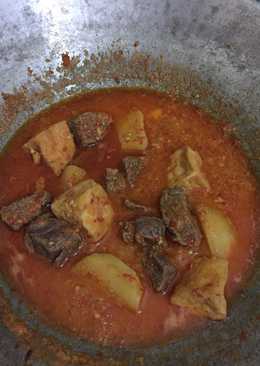 Daging kentang tahu bumbu bali