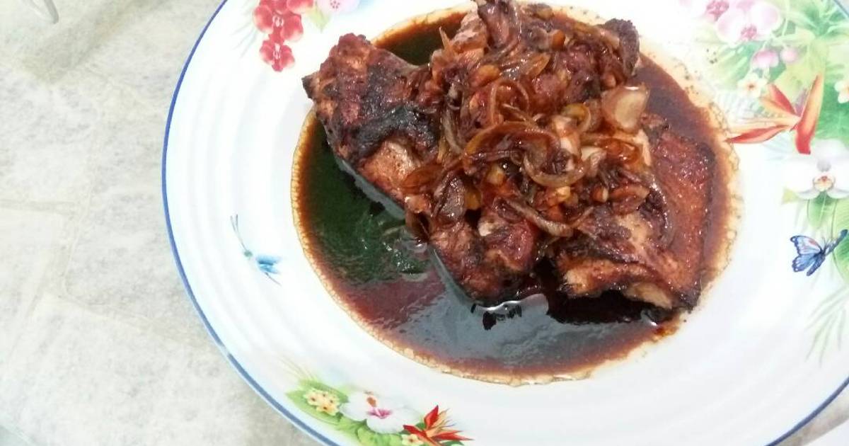 Resep Ayam goreng saos mentega ala merlin lie