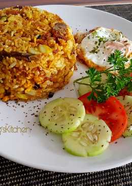 Nasi Goreng Ikan Asin, telor ceplok, Ala Nyi Iteung