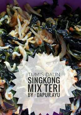 Tumis Daun Singkong Campur Teri