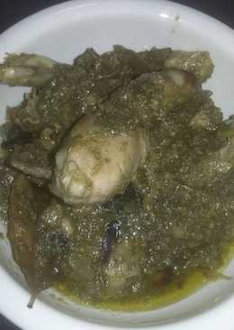 Ayam kuah cabe ijo (ayam lado mudo)