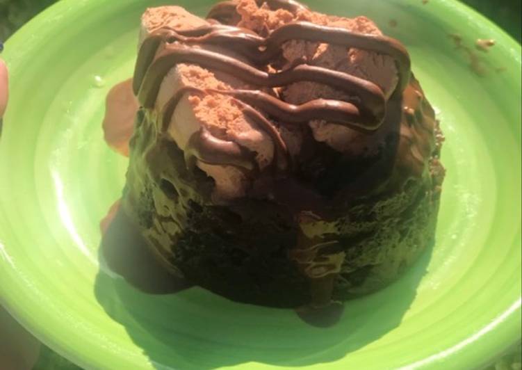 resep Brownie chocolate ice Cream