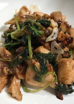 Ayam Tumis Bayam Saus Tiram