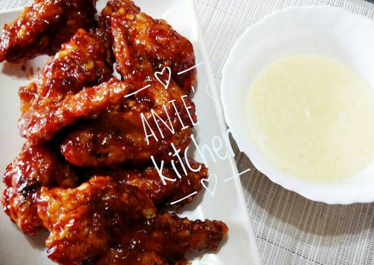 resep masakan Fire wings saus richeese