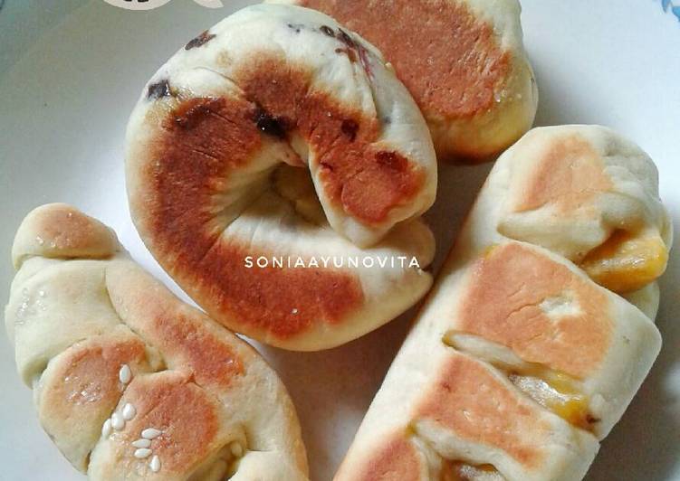 bahan dan cara membuat Roti Panggang Teflon