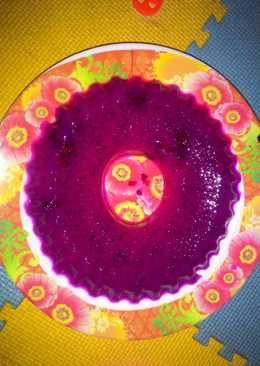 Puding susu buah naga