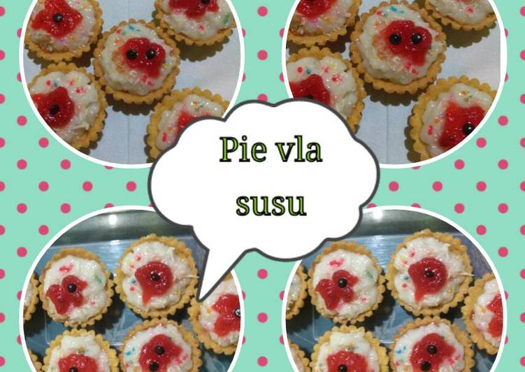 cara membuat Pie Vla Susu