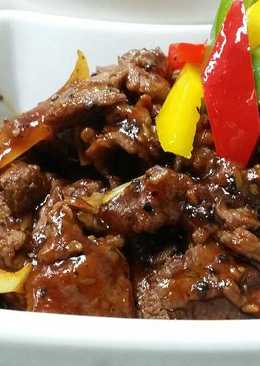 Beef with Black pepper sauce / Sapi lada hitam