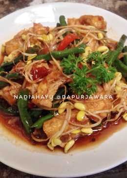 Tumis Kacang Panjang mix Tahu dan Kecambah Kedelai #PR_Kacangpanjang
