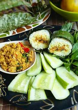 Nasi Bakar Tuna Pedas